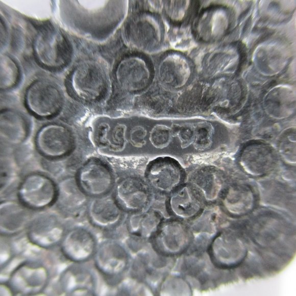 EGO C '92 Pewter Southwestern style Equestrian Saddle Earrings - Picture 7 of 7